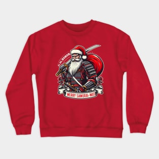 Samurai Santa Christmas Crewneck Sweatshirt